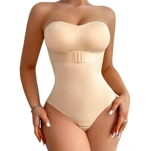 Premium Flattering Invisible Shoulder Straps Non-Slip Strips Tummy Control Hook-And-Eye Closure Tummy Control Shaper for Women