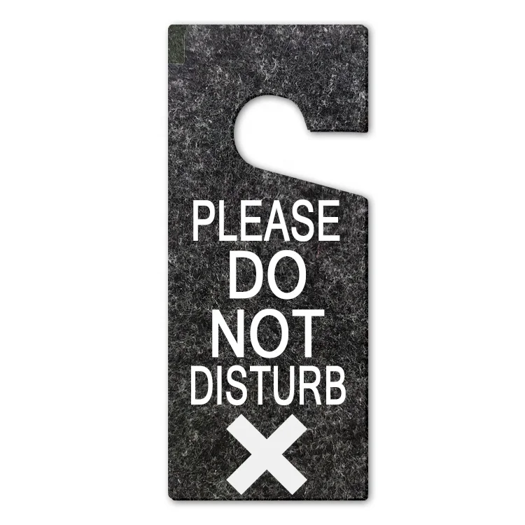 
 Оптовая продажа, пустые гравировочные подарки, вешалка для двери в отеле, дверной знак «Не беспокоить»  