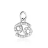 Silver cancer-single pendant