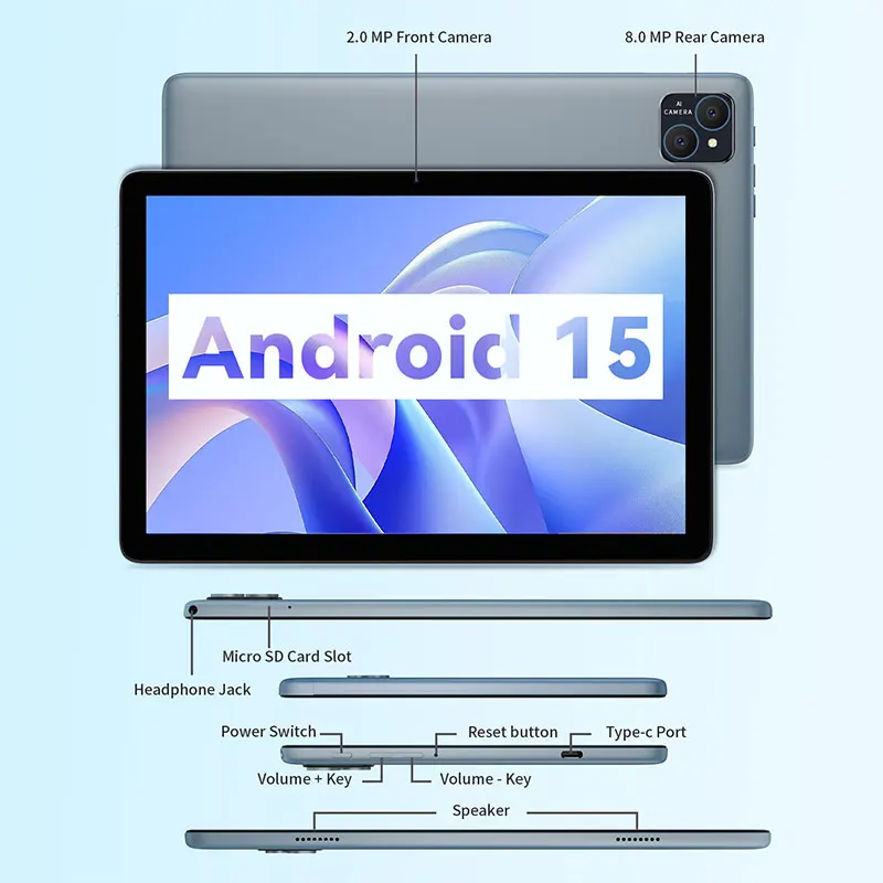 VASOUN 10.1 Inch Octa Core Tablet PC – 8GB RAM, 128GB Storage