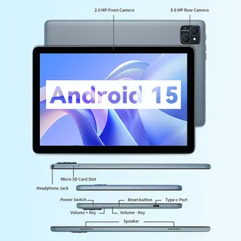 VASOUN 10.1 Inch Octa Core Tablet PC – 8GB RAM, 128GB Storage