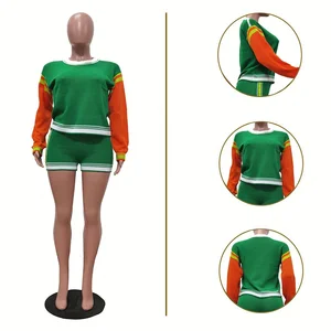 Dropshipping New Arrivals 2026 Fall Autumn S-2XL Women Clothing Trendy Popular Knitted Mini Shorts Set