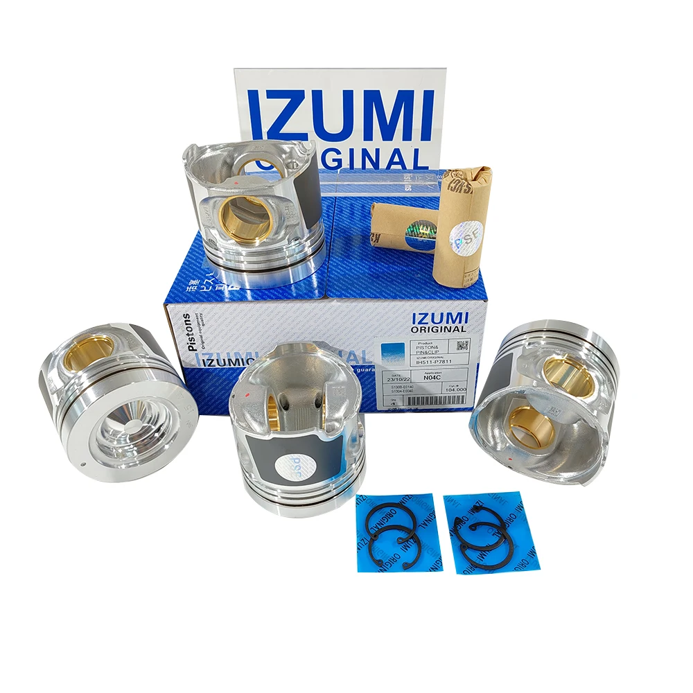 IZUMI ORIGINAL Piston Kit N04C S130B-E0140 S1304-E0040 Engine Parts Piston Liner NO4CT W04D W06D Rebuild Kit for hino Engine