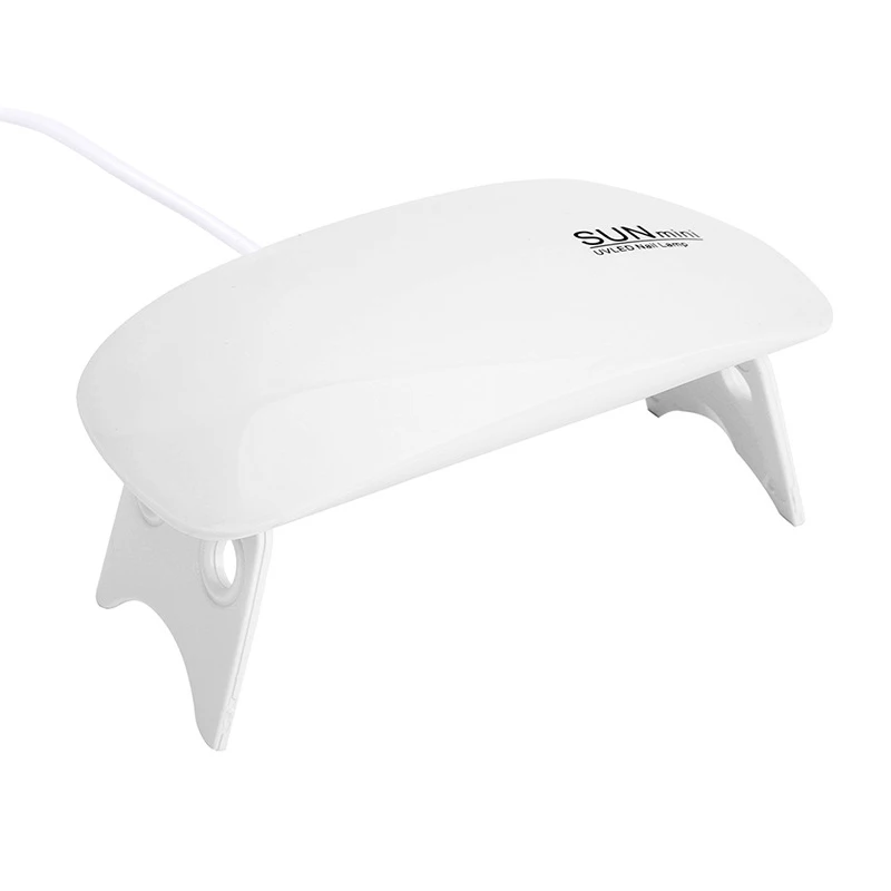 Factory Custom Logo Pocket Size SUN MINI 6W UV LED Lamp Nail Dryer Portable USB Cable Nail Lamp for Gel Polish