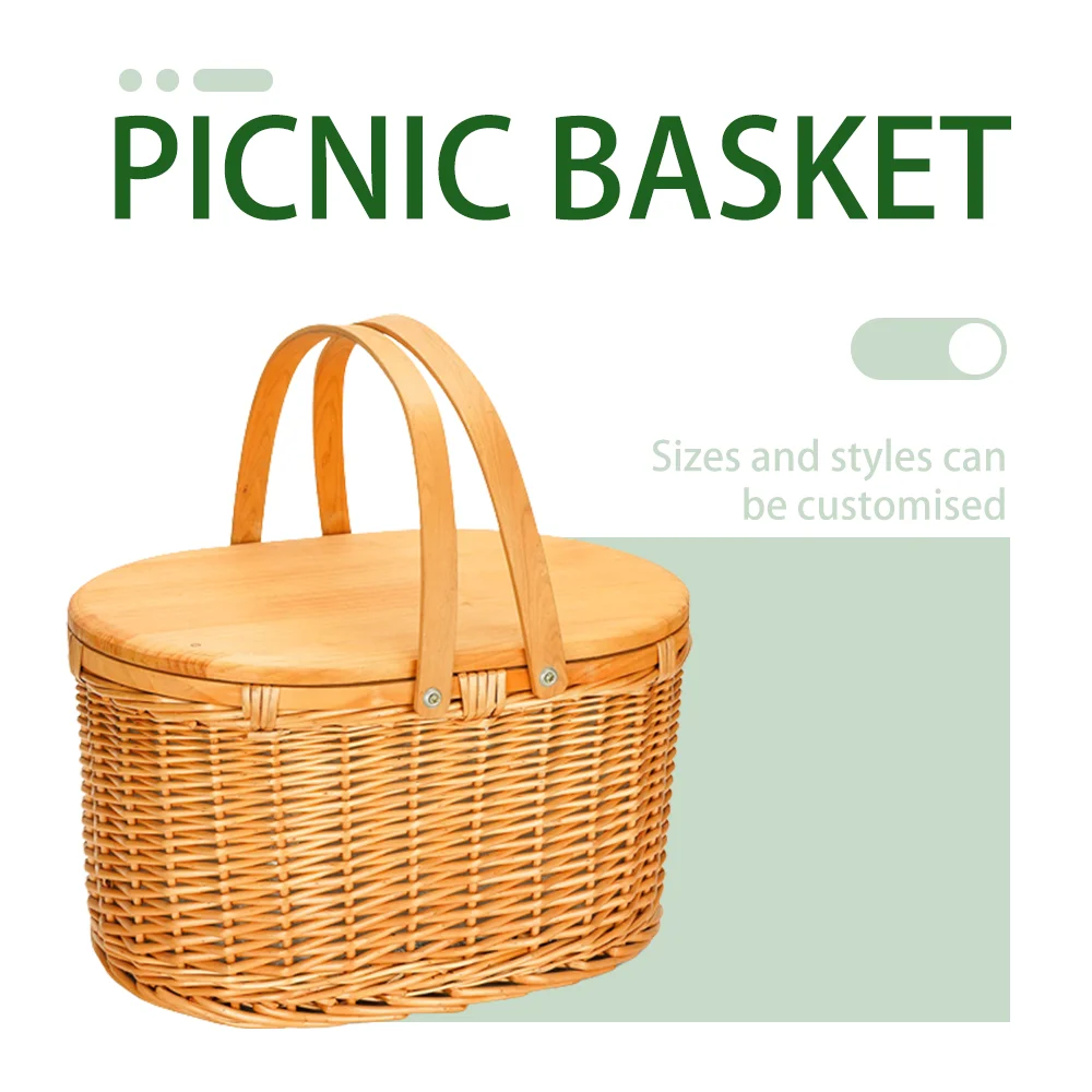 Huangtutrend 2023 Handmade Bamboo Rattan Storage Home Decor Custom