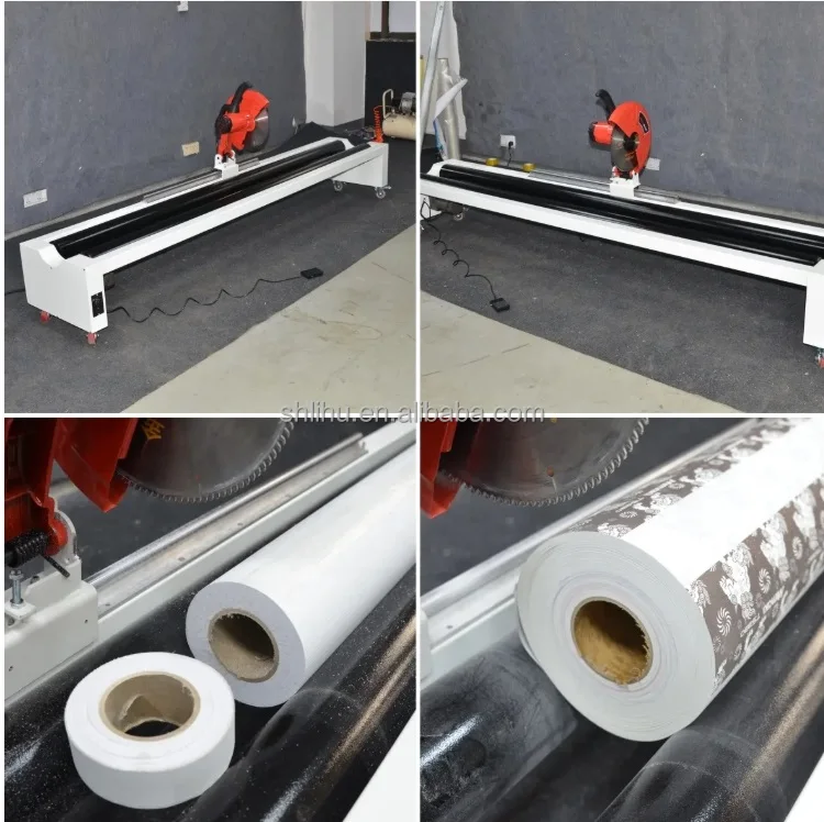 Cut to Length Roll Forming Machine Thermal Paper Cloth PVC Tape Fabric Roll Cutting Cutter Slitter Slitting Machine Manual