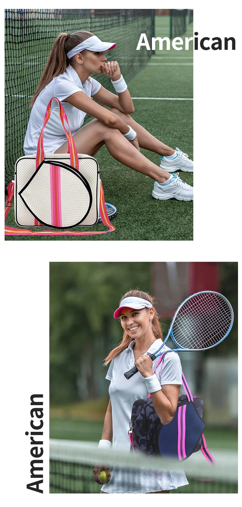 Hot Selling New Paddle Puffer Tennis Bag Women's Tote Bags Gym Sport
