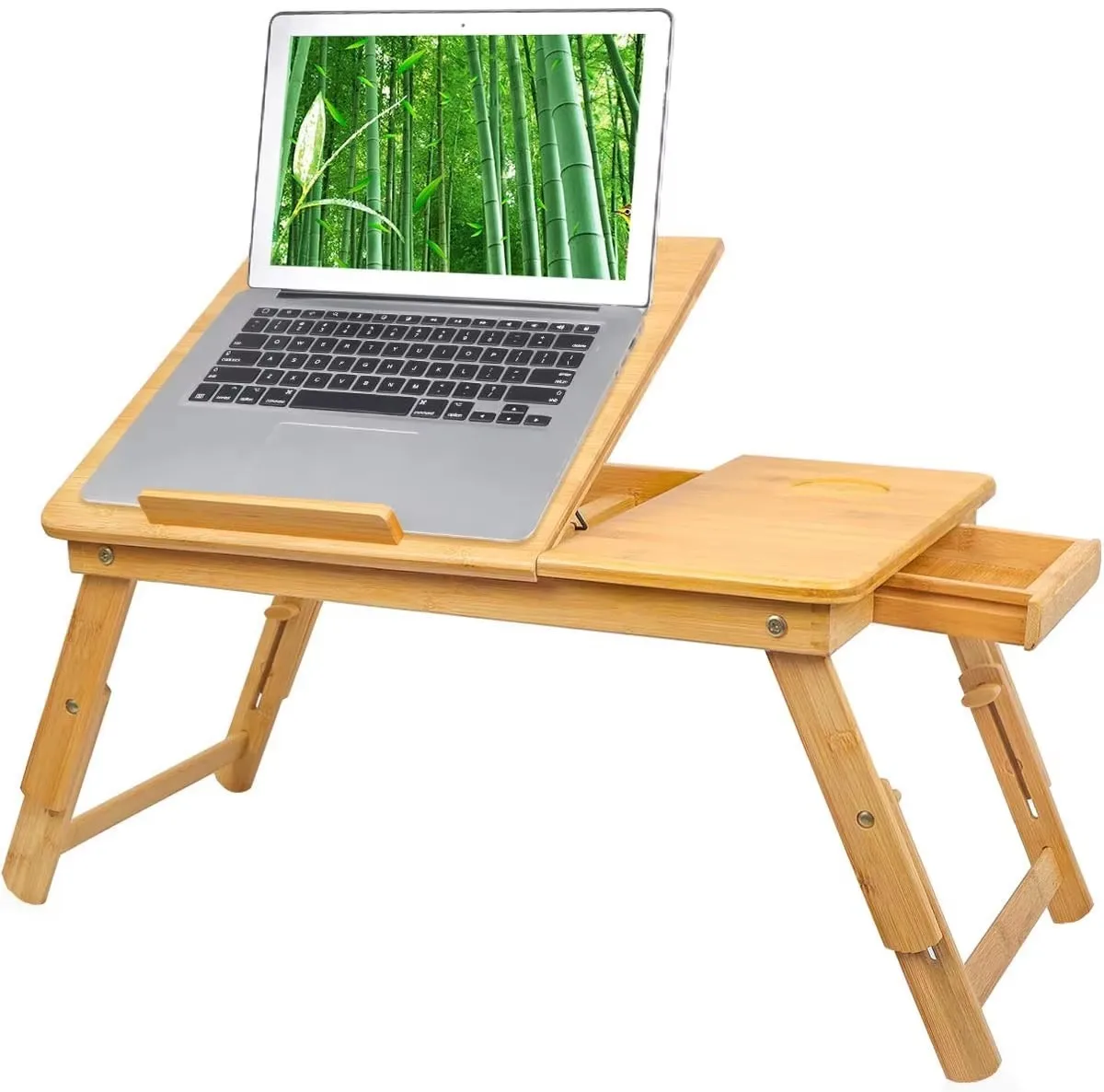 product foldable bamboo laptop table drawer portable gaming desk for home hotel workshop serving tray for breakfast sofa bed workshop-6