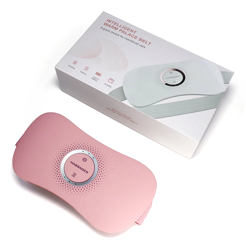 Wireless Heating Pad with Massager 3 Vibrating Massage Modes Portable Heating Belt for Abdominal Pain Relief