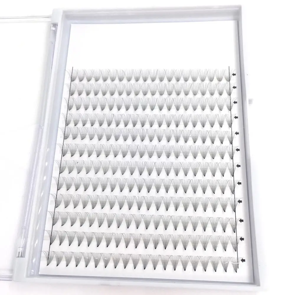 
 Частная торговая марка 0,07 0,10 норковые D изгиб русский объем ресниц 10D готовые веера большие лотки Декоративные ресницы  