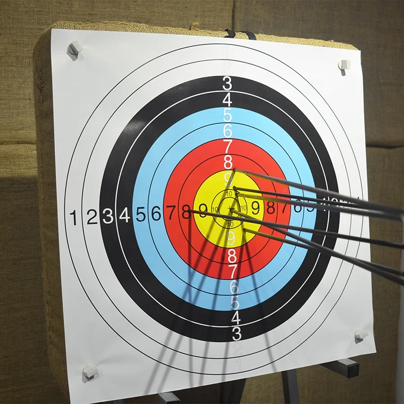 Foldable Full Ring Archery Recurver and Compound Bow and Arrow Set Targets Printable Hunting and Shooting Paper Target