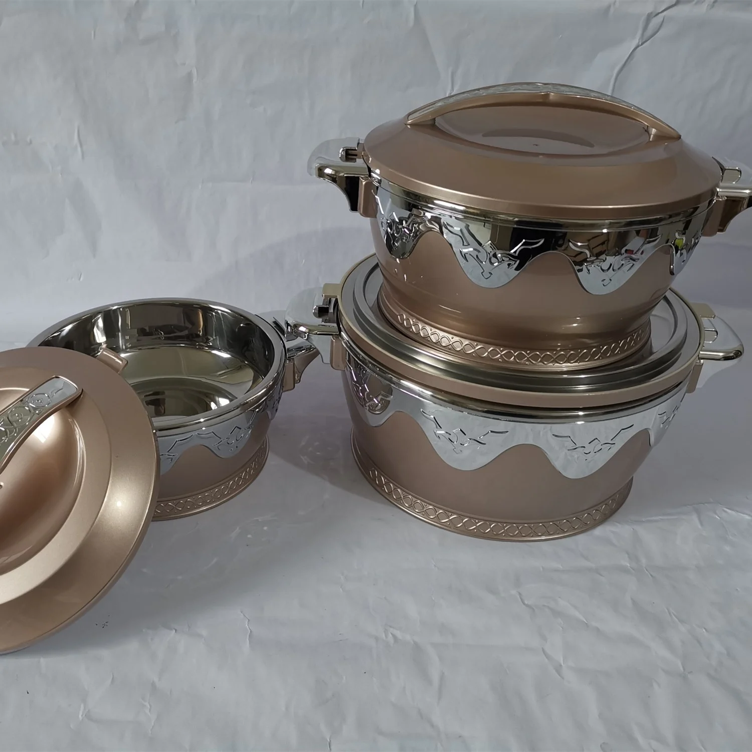 Hennik Unique Ventures Ltd. - SHOP NOW:Forever Gold 3 Set, Forever Gold  Insulated Casserole Food Warmer Container insulated food warmer container  argos carrier stainless steel thermal target. insulated food warmer argos  hot