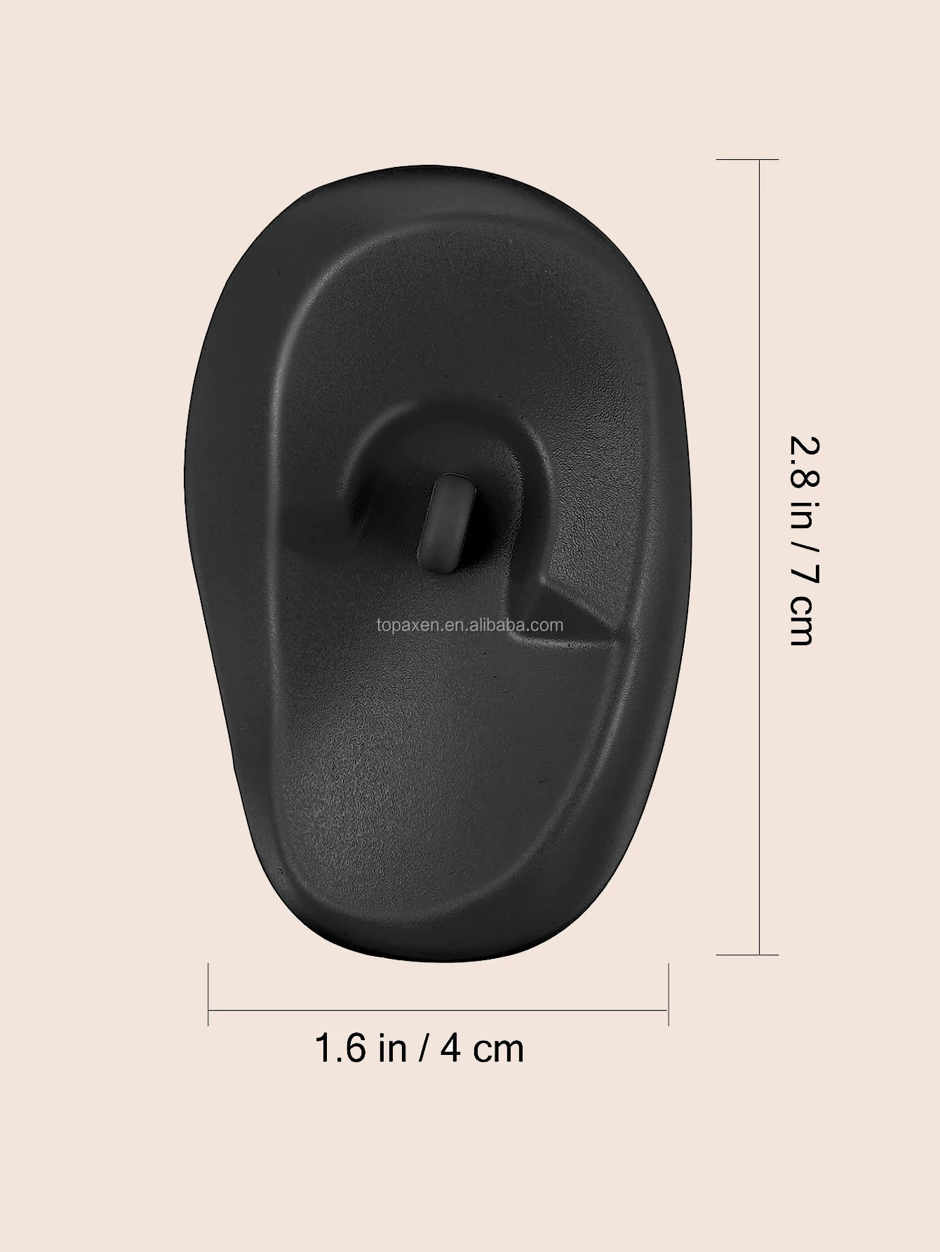 Silicone Ear Covers, Hair Dye Shield Ear Protectors, Reusable Ear Caps for Hair Salon Coloring Treatments and Home Shower