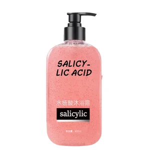 Women/Men Natural Skin Cleanser with Perfume Feature Herbal Infused Salicylic Acid Body Wash Antibacterial Bath Shower Gel