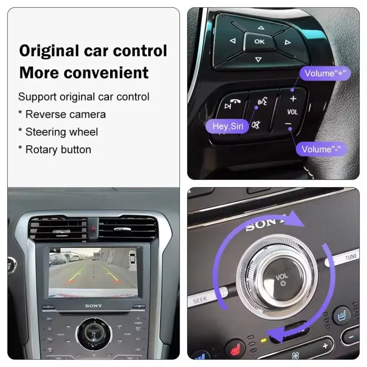 SYNC 2 Android Auto Wireless Video Interface Apple CarPlay Retrofit Kit Box Module for Ford Expedition