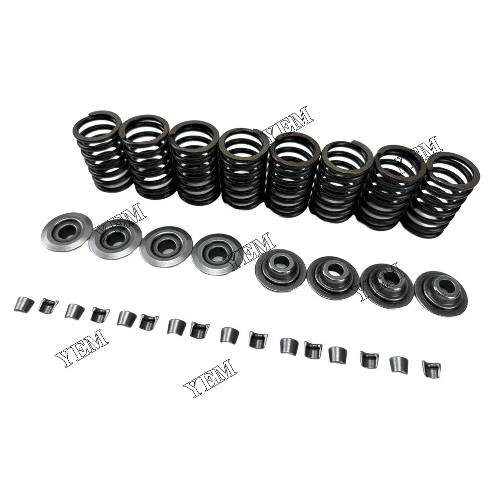 Valve Spring Valve Spring Retainer Valve Cotter Fit for Mitsubishi K4E Engine 3
