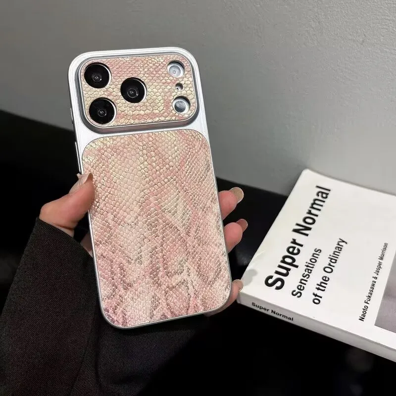 Wholesale Snake Texture Print Shockproof Mobile Phone Cases for Iphone17 Air 16 Plus Promax 15 14 13 12 11 Protective Back Cover