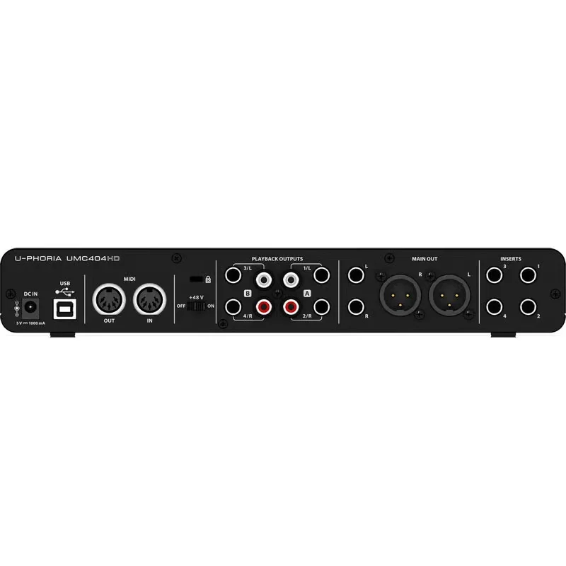Wholesale 3rd gen 4i4 usb Pc Computer Sound Cards Audio Interface 24-Bit192 kHz resolution for professional recording
