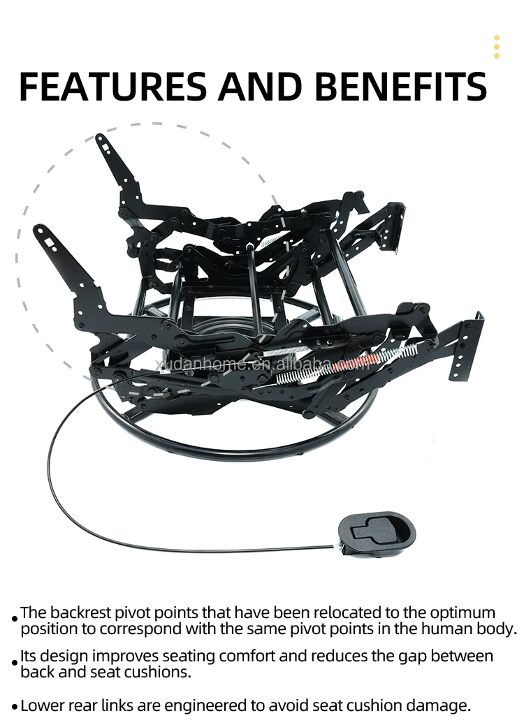4181z Recliner Manual Mechanism Parts Swivel Furniture Sofa Frame