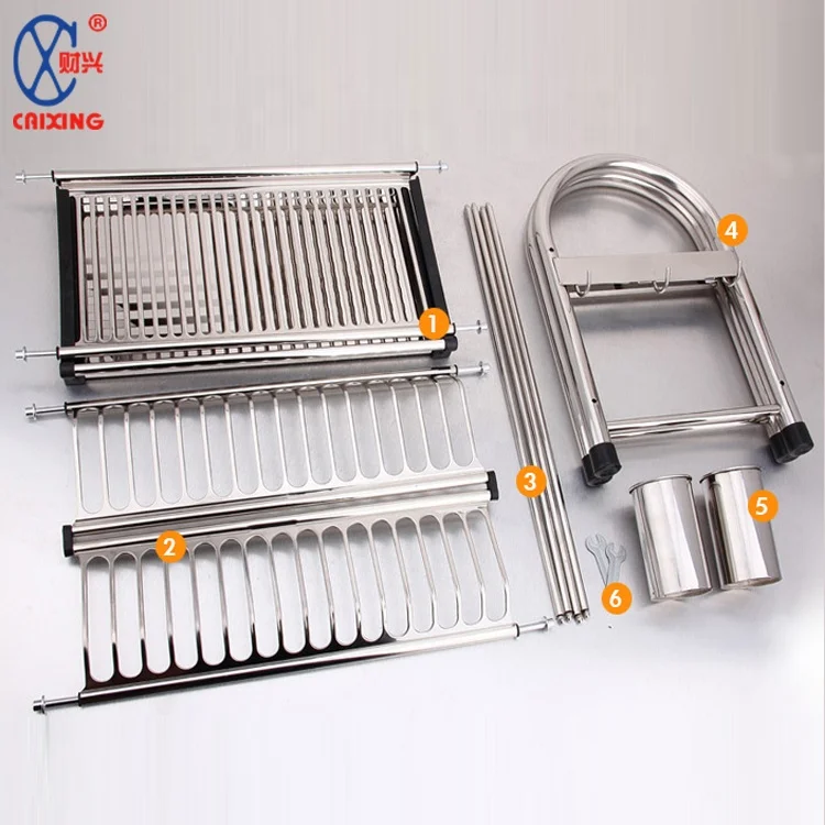 Прочный кухонный Органайзер из нержавеющей стали, сушилка для посуды, стойка для посуды, сушилка для посуды