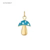 Breloque Champignon Turquoise