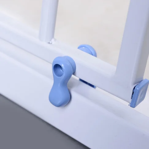 Auto Door Lock Function White for Gate Way 75cm to 82cm with Safety Baby Gate