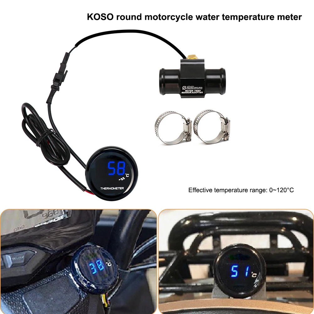 modificato universale moto digitale termometro temperatura dell'acqua  display digitale misuratore