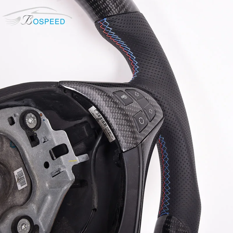 Углеродного волокна светодиодный руль для Bmw E90 E92 E93 M3