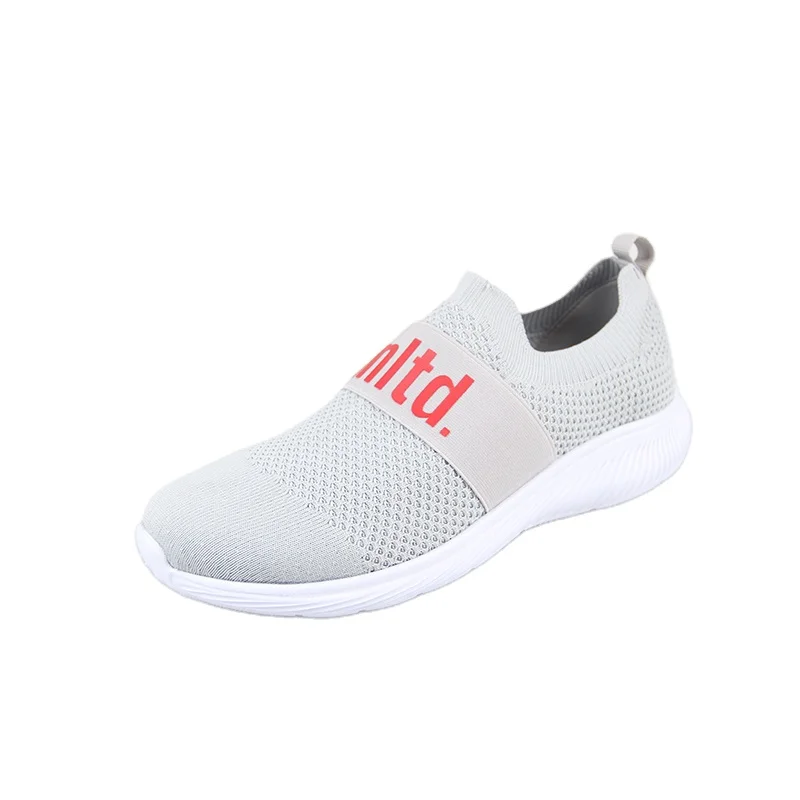 Letter Elastic Lightgray Flat Sole 