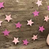 banderole étoile rose colorée [petite taille]