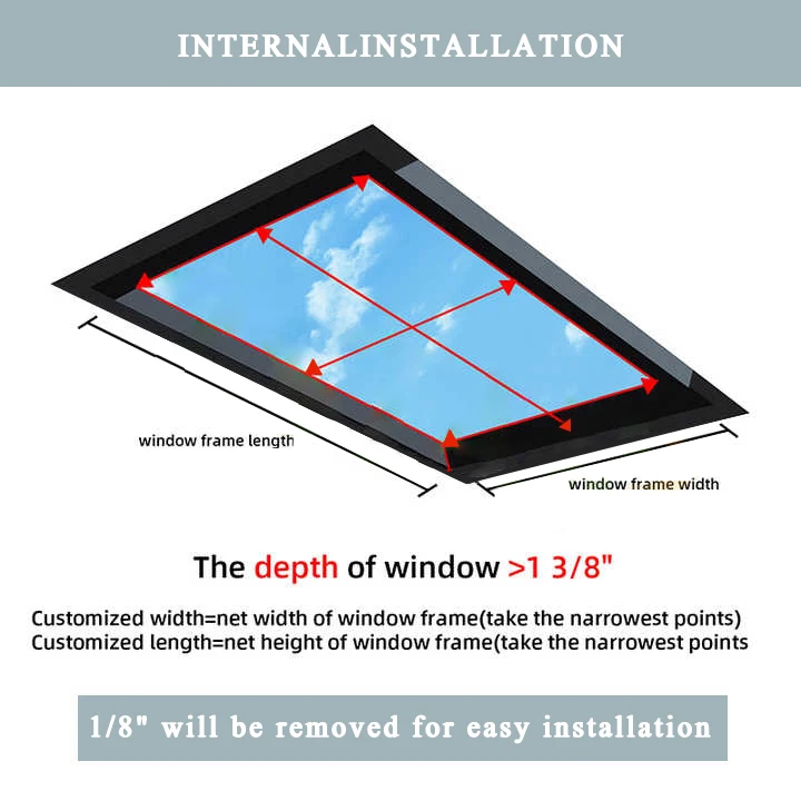 Full Blackout Manual Pattern Cellular Shades Cordless Honeycomb Blinds with Easy Technique Built-In Installation for Skylight