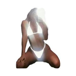 OEM Custom Sexy Swimsuit Quick Dry Bikini Beach Wear for Adults Hot Sale Plain Color Two Piece for Women and Girls