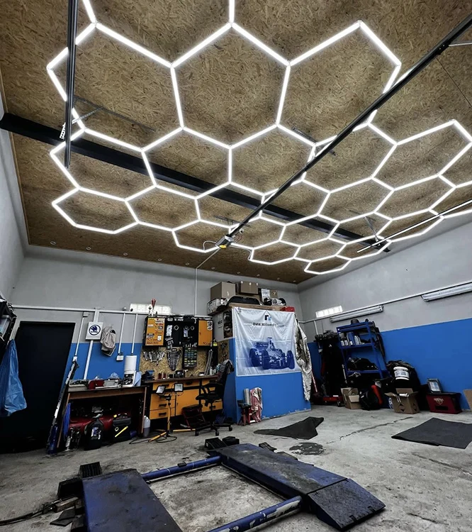 The Most Popular Hexagonal Light Workshop Lights for Gym Ceiling Light for Car