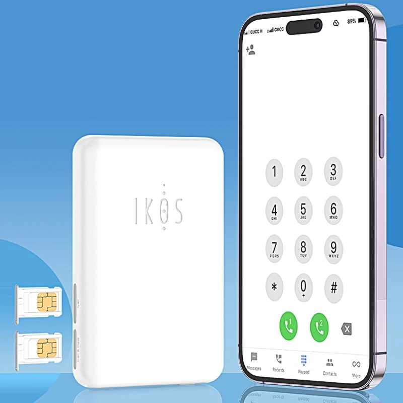 Mobile Iphone Dual Sim Adapter IKOS K6 Multi SIM Card Adapter For