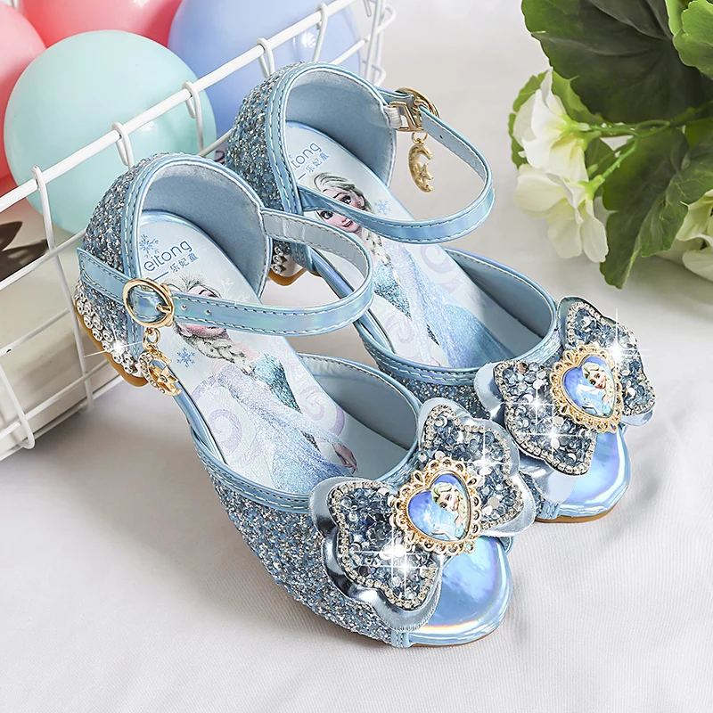 latest girls' sandals summer children's and girls' sandals high heel  Princess sandals A1 - AliExpress