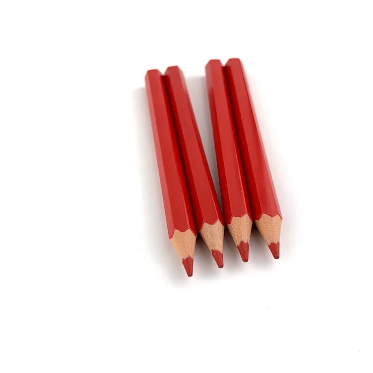 3.5' Short Plastic Kids Drawing Red Colored Pencils Bulk - China Mini Color  Pencil, Rainbow Colored Pencil