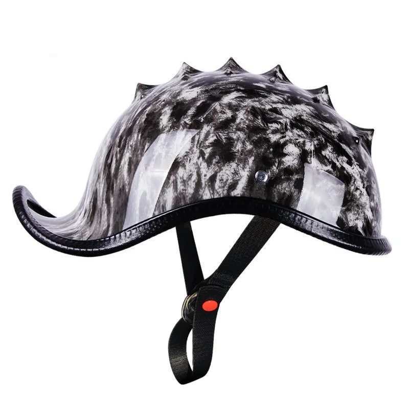 OEM Hedgehog Personality Lightweight Style Harr Ladle Helmet Motorcycle Half Face Helmet Motorcycle for Men Picture