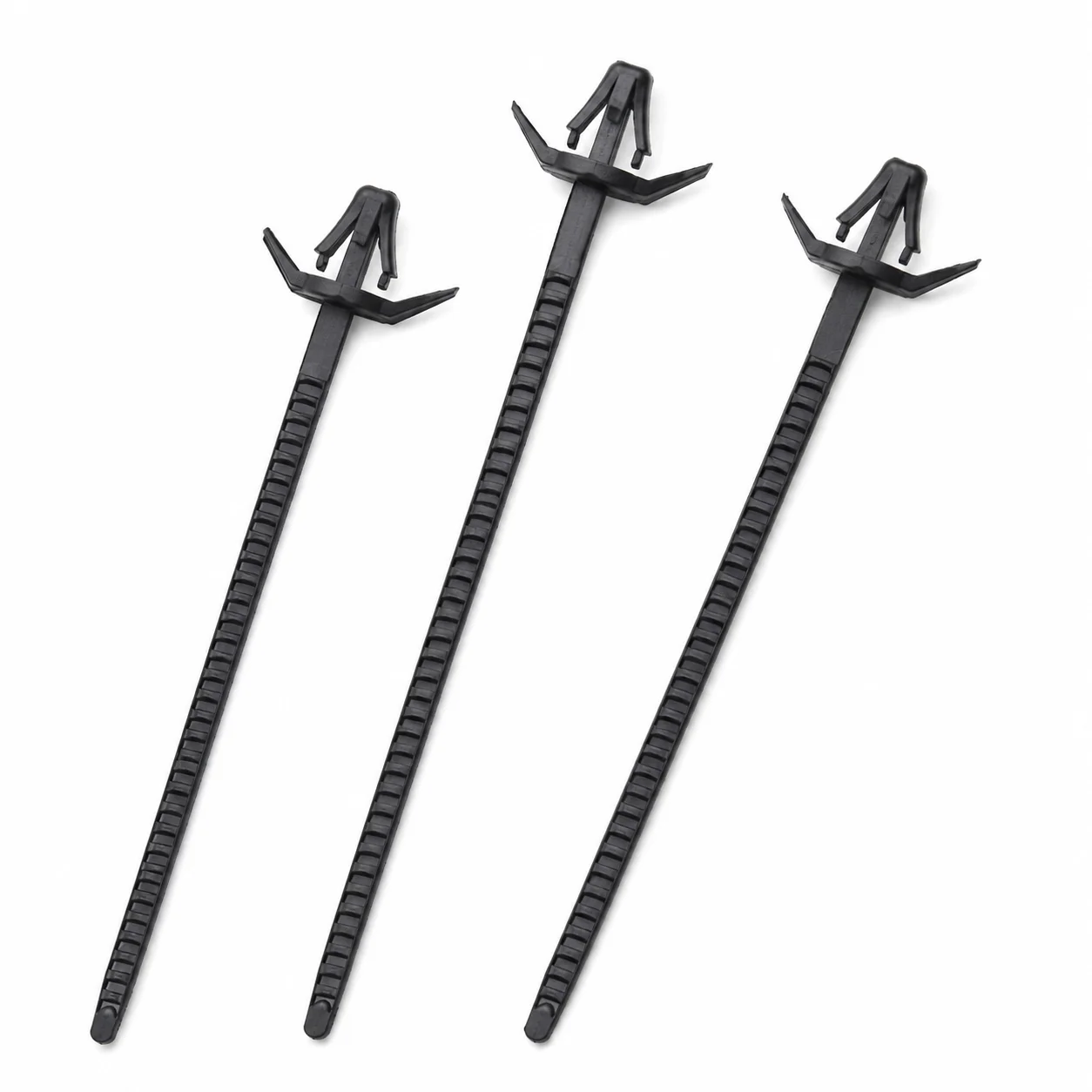 100Pcs Arrow Head Push Mount Zip Ties Nylon 66 Automotive Wire