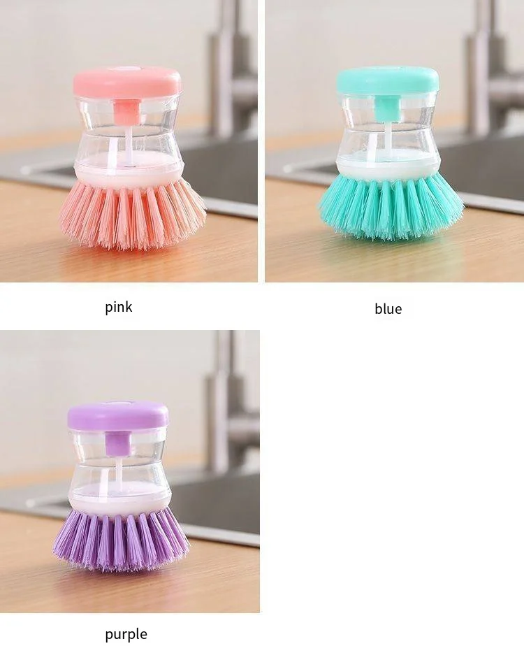 Liquid washing brush Press type automatic liquid washing brush multi-function decontamination cleaning factory