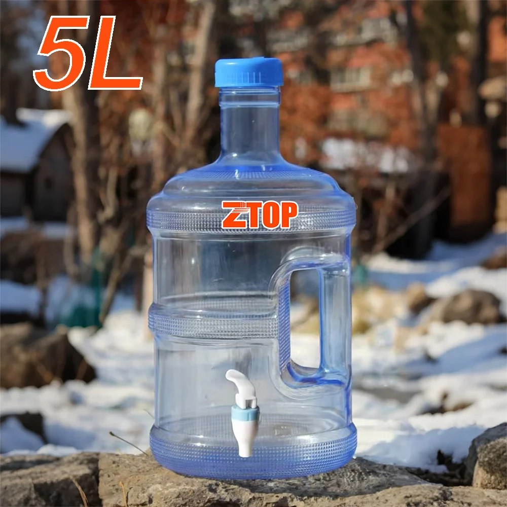 Bpa-free Reusable 19 Litre 20 Liter 5 Gallon Plastic Water Bottle Jug with  Dispenser