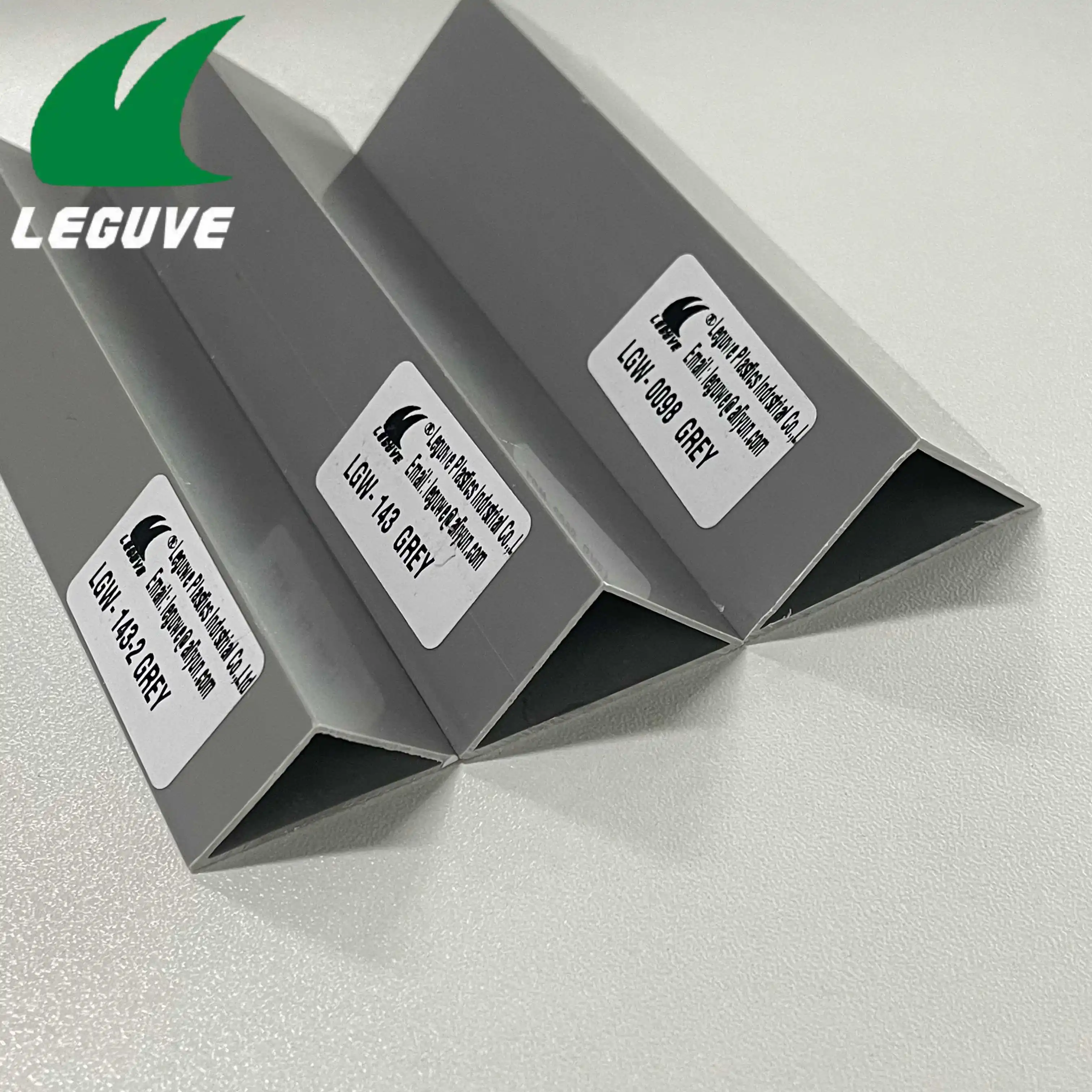Leguwe Length Customization PVC Triangle Tube Corner Protection Strip Plastic Profiles Product