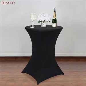 Stretchable Polyester Spandex Table Cover High Stretch Table Cover for Pub