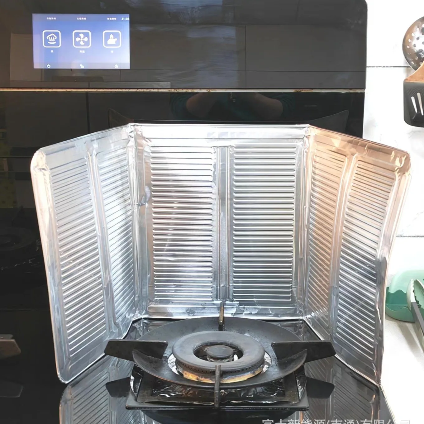 Горячая Распродажа Одноразовые индивидуальные кухонные газовые плиты алюминиевая фольга масляная перегородка