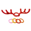 15 Silk Red Antlers Set