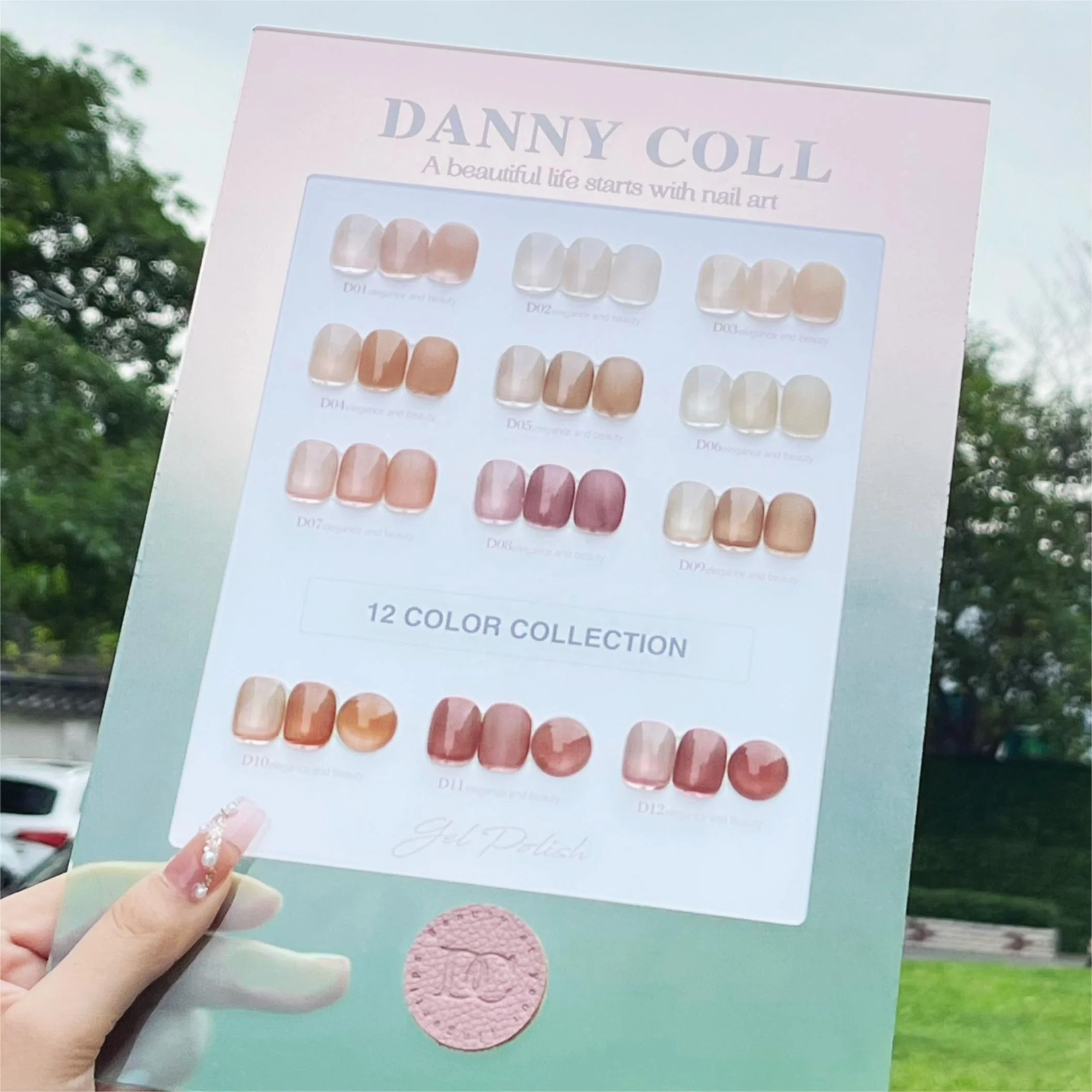 Danny Coll 12 Colors Jelly Gel Polish Set - Non-Toxic UV Gel for