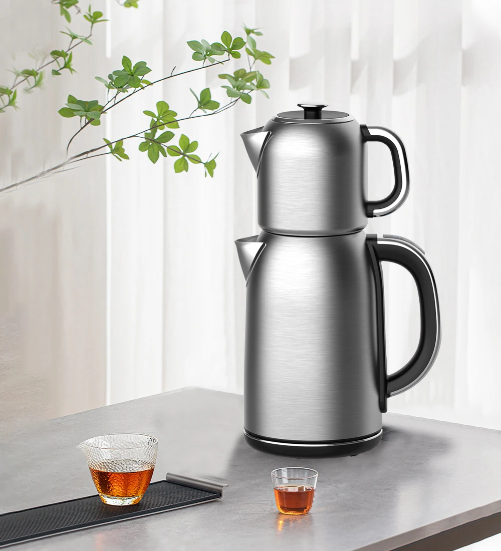 New Design Turkish Tea Maker With Handle Touch Screen Control Samovar