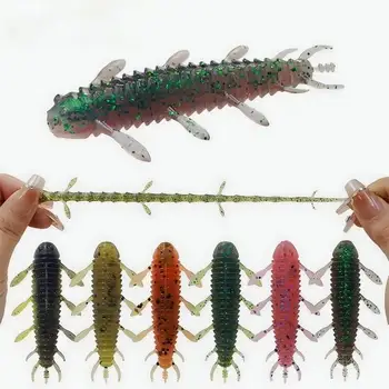 CHEERY New Style 5cm 1.9g Green Pumpkin Saltwater Fishing Bottom Fishing Soft Bait Printed – Soft Lure – view 5