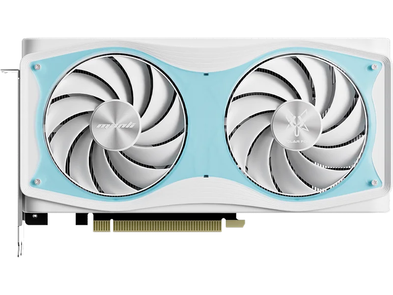 Manli Polar Fox GeForce RTX 5060 OC 8GB GDDR7 White Gaming GPU