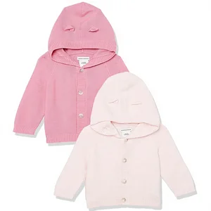 Unisex Babies' Hooded Sweater Pack of 2 Made in China