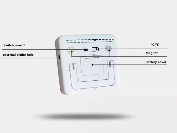 A0914 Digital Thermometer with Fridge Freezer Temperature Sensor Alarm and Max Min Function
